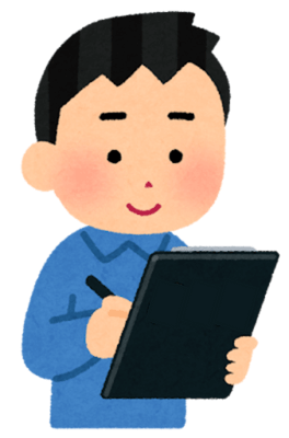 調査するスタッフ